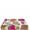 WHITE FLORAL BEDSPREAD THROW