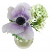 FAUX ANEMONE IN SMALL VASE