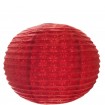 RED PAPER CEILING LAMP SHADE