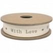 EAST OF INDIA BEIGE "WITH LOVE" RIBBON
